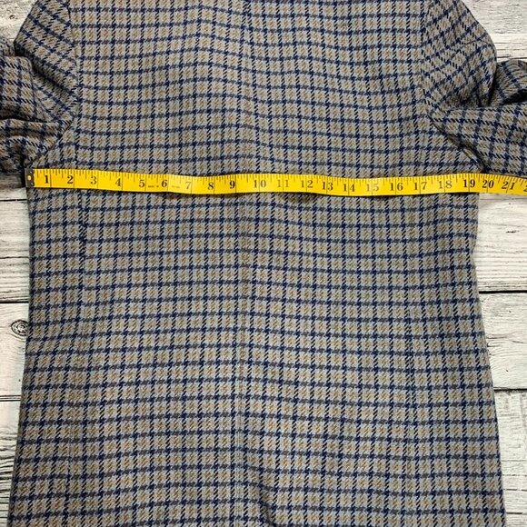 Vintage Lizsport Wool Blend Plaid Tweed Blazer - Picture 11 of 15